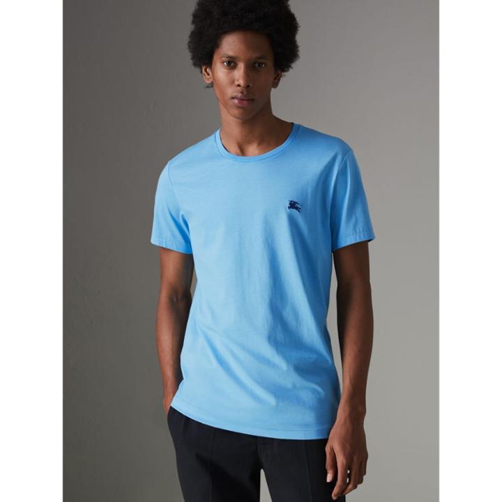 Burberry Burberry Cotton Jersey T-shirt, Size: Xl, Blue