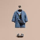Burberry Burberry Chambray Cotton Blazer, Size: 3y, Blue