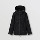 Burberry Burberry Logo Tape Shape-memory Taffeta Hooded Jacket, Size: 04