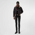 Burberry Burberry Detachable Sleeve Icon Stripe Detail Puffer Jacket, Black