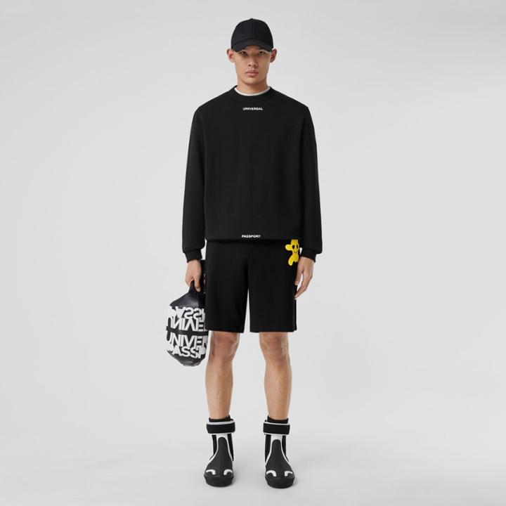 Burberry Burberry Monster Graphic Cotton Shorts, Size: Xxxl