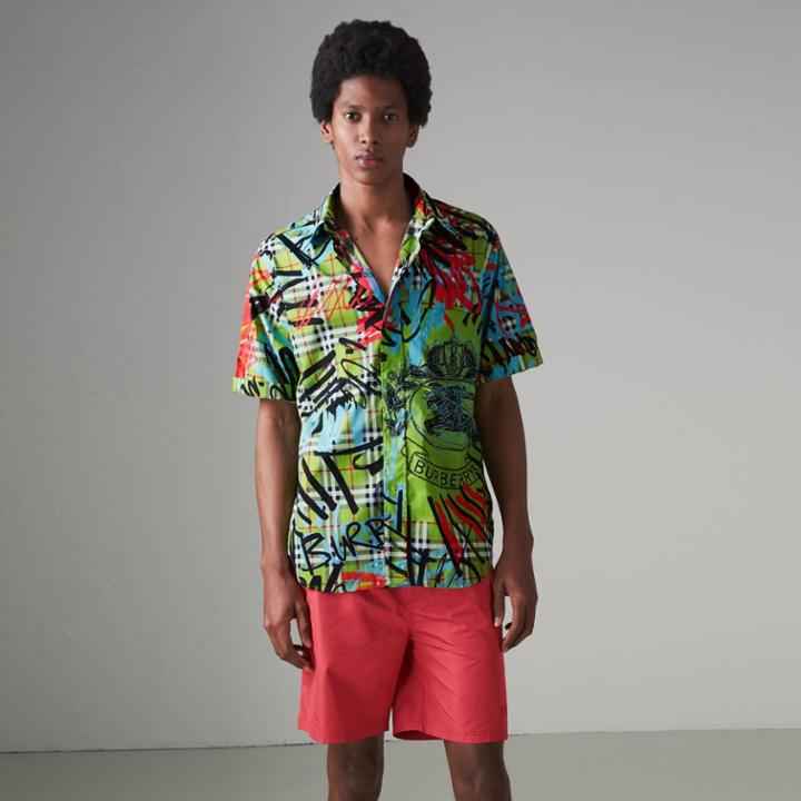 Burberry Burberry Drawcord Swim Shorts, Red