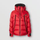 Burberry Burberry Logo Graphic Hooded Puffer Jacket, Size: Xxl, Red