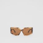 Burberry Burberry Geometric Frame Sunglasses, Bright Tortoiseshell