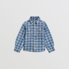 Burberry Burberry Childrens Flower Print Cotton Linen Shirt, Size: 6y, Blue