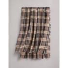 Burberry Burberry Check Modal And Wool Square Scarf, Brown