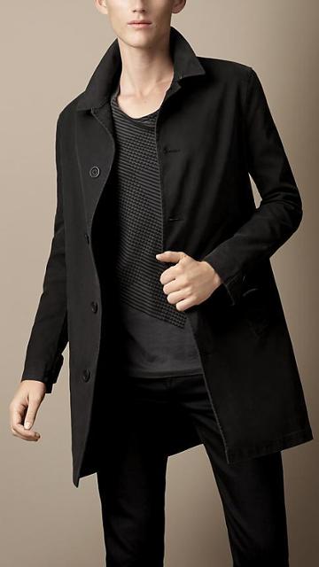 Burberry Brushed Cotton Military Coat
