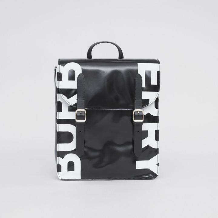 Burberry Burberry Childrens Logo Print Coated Canvas Satchel