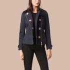 Burberry Burberry Off-centre Fastening Quilted Jacket, Size: 14, Blue