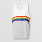 Burberry Burberry Rainbow Stripe Print Cotton Vest - Unisex, White