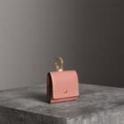 Burberry Burberry Small Square Leather Coin Case Charm, Pink