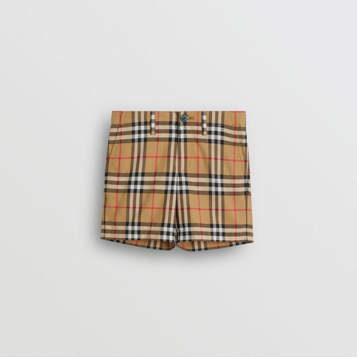 Burberry Burberry Childrens Vintage Check Cotton Tailored Shorts, Size: 12y