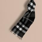 Burberry Burberry The Large Classic Cashmere Scarf In Check, Black