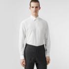 Burberry Burberry Classic Fit Monogram Motif Cotton Oxford Shirt, Size: 15.5, White