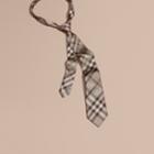 Burberry Burberry Modern Cut Check Silk Tie, Brown