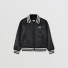 Burberry Burberry Childrens Logo Appliqu Monogram Jersey Track Top, Size: 12y, Black