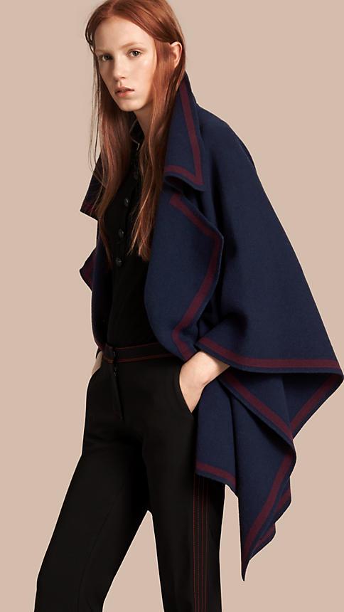 Burberry Wool Cashmere Blend Poncho