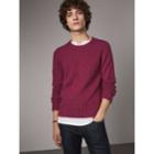 Burberry Burberry Wool Cashmere Mohair Tweed Sweater, Pink