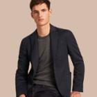 Burberry Burberry Modern Fit Lightweight Cashmere Tailored Jacket, Size: 36r, Blue