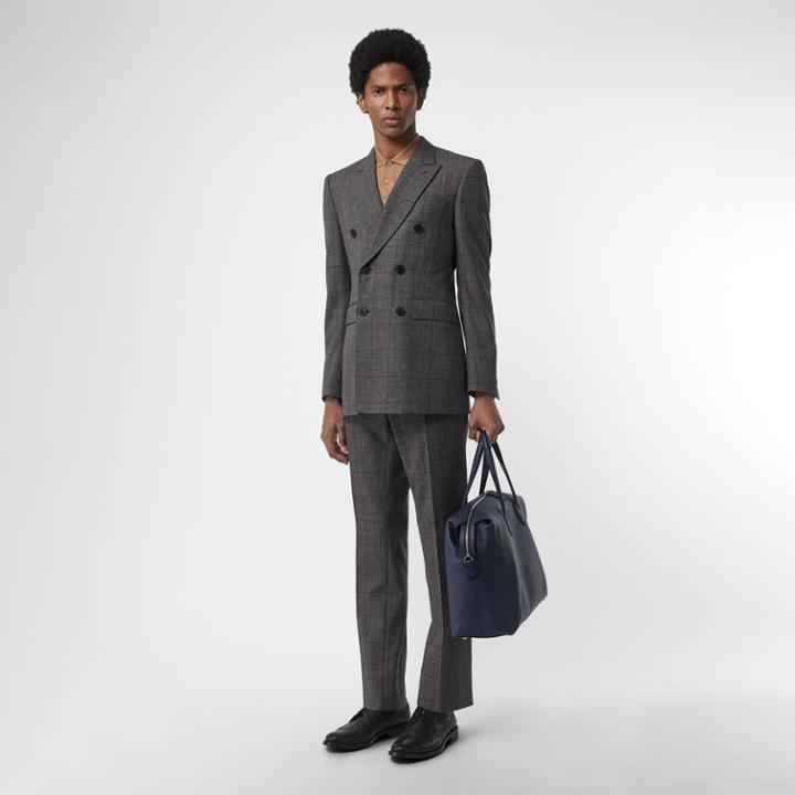 Burberry Burberry Classic Fit Prince Of Wales Check Wool Suit, Size: 34r, Grey