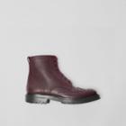 Burberry Burberry Brogue Detail Grainy Leather Boots, Size: 42, Red