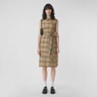 Burberry Burberry Vintage Check Sleeveless Cotton Shirt Dress, Size: 0