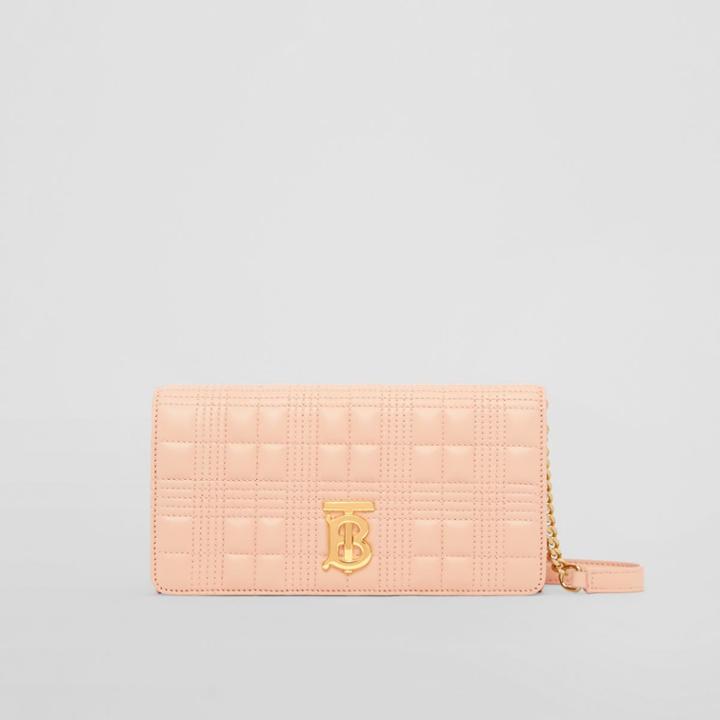 Burberry Burberry Quilted Lambskin Lola Wallet With Detachable Strap