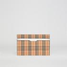 Burberry Burberry Medium 1983 Check And Leather Envelope Pouch, Grey