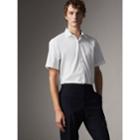 Burberry Burberry Modern Fit Short-sleeved Stretch Cotton Shirt, Size: 14.5, White