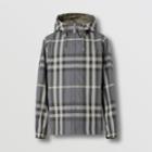 Burberry Burberry Reversible Check Cotton Blend Hooded Jacket