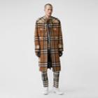 Burberry Burberry Double-faced Contrast Check Wool Duffle Coat, Size: 44