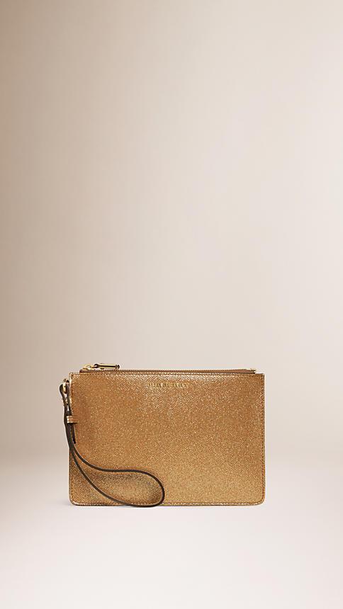 Burberry Patent London Leather Pouch