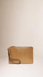 Burberry Patent London Leather Pouch