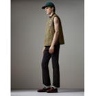 Burberry Burberry Quilted Cotton Poplin Gilet, Size: 44, Green