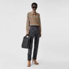 Burberry Burberry Ombr Check Cotton Twill Oversized Shirt, Size: 04, Brown