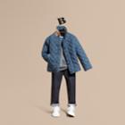 Burberry Burberry Diamond Quilted Jacket, Size: 10y, Blue