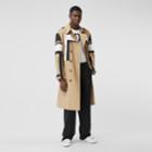Burberry Burberry Panelled Cotton Gabardine Trench Coat, Size: 42, Beige