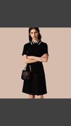 Burberry Military Pleat A-line Skirt