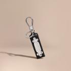 Burberry Burberry Embroidered Leather Key Ring