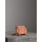 Burberry Burberry The Baby Bridle Bag In Leather And Haymarket Check, Orange
