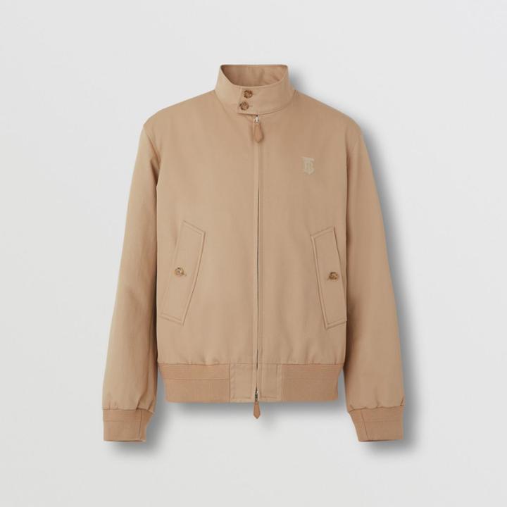 Burberry Burberry Monogram Motif Cotton Harrington Jacket, Size: 48