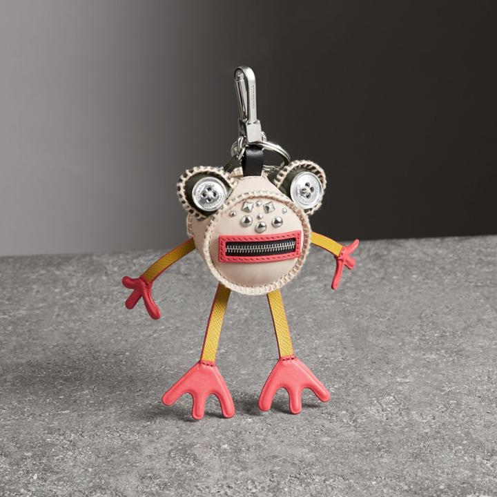 Burberry Burberry Doris The Frog Leather Charm, Grey