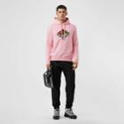 Burberry Burberry Logo Graphic Cotton Hoodie, Pink