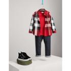 Burberry Burberry Check Cotton Shirt, Size: 10y, Beige