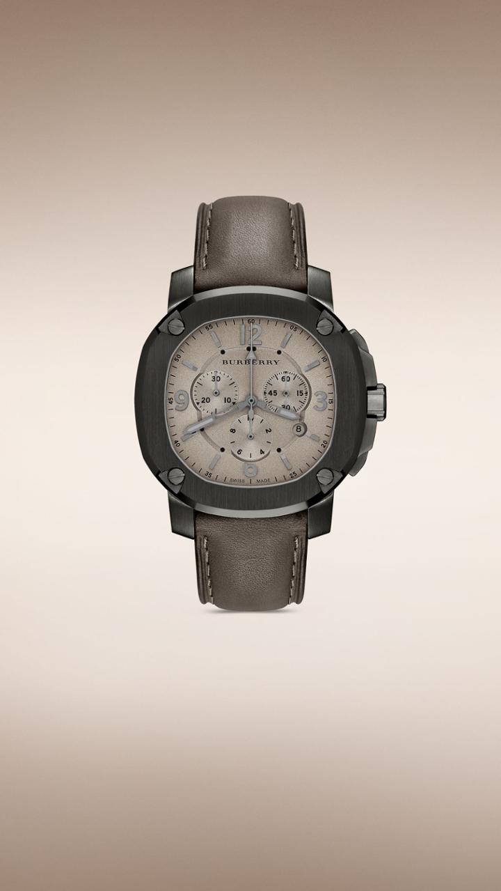 Burberry Burberry The Britain Bby1105 47mm Chronograph, Beige