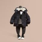 Burberry Burberry Down-filled Coat With Detachable Hood Lining, Size: 2y, Blue