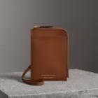 Burberry Burberry Trench Leather Ziparound Passport Holder