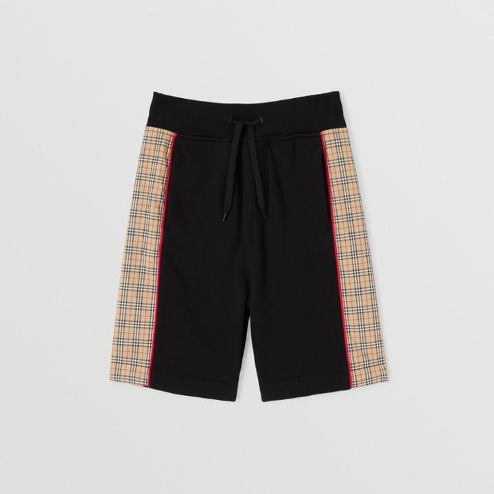 Burberry Burberry Childrens Check Panel Cotton Shorts, Size: 3y