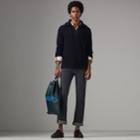 Burberry Burberry Zip-neck Cashmere Blend Fleece Sweater