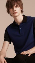 Burberry Colour-block Cotton Piqu Polo Shirt